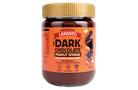 LAKANTO Dark Chocolate Peanut Spread 250G