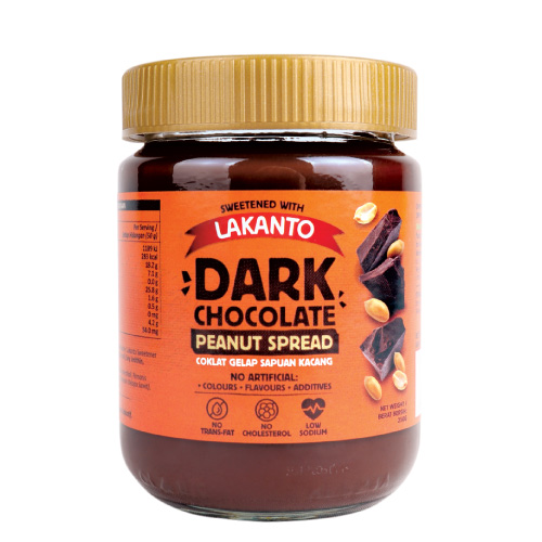 LAKANTO Dark Chocolate Peanut Spread